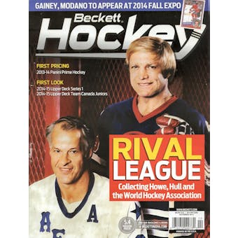 2014 Beckett Hockey Monthly Price Guide (#266 October) (Rival League)