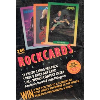 Rock Cards Series One Box (1991 RockCards Inc.)