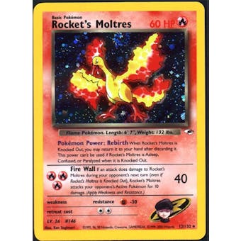 Pokemon Gym Heroes Single Rocket's Moltres 12/132 - SLIGHT PLAY (SP)