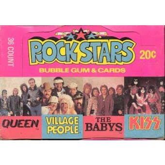 Rock Stars Wax Box (1979 Donruss)