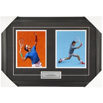 Roger Federer Autographed Framed 8x10 Tennis Photo (Tennis Canada COA)
