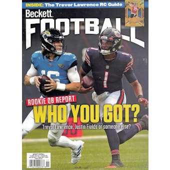 2021 Beckett Football Monthly Price Guide (#370 November) (Rookie QB Report)