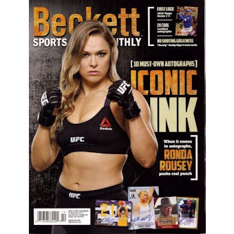 2015 Beckett Sports Card Monthly Price Guide (#367 October) (Ronda Rousey)