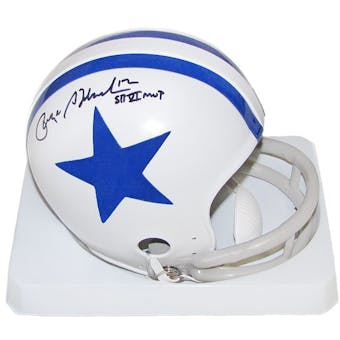 Roger Staubach Autographed Dallas Cowboys Throwback Mini Helmet (MVP Insc.)