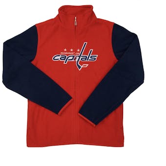 Washington Capitals Reebok Red Full Zip Microfleece Jacket (Womens L)