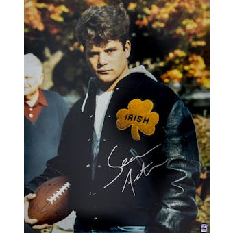 Sean Astin Autographed Rudy Coat 16x20 Photo