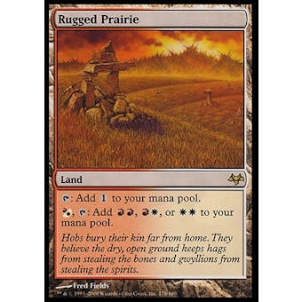 Magic the Gathering Eventide Single Rugged Prairie - MODERATE PLAY (MP)