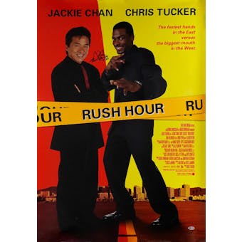 Rush Hour 27x40 Movie Poster Autographed by Jackie Chan Beckett