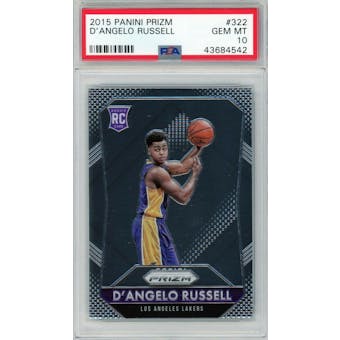 2015/16 Panini Prizm D'Angelo Russell PSA 10 card #322