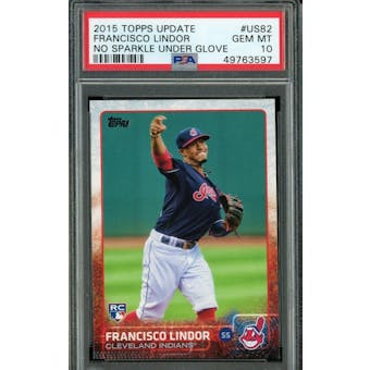 2015 Topps Update Francisco Lindor PSA 10 card #US82