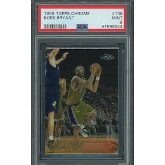 1996/97 Topps Chrome Kobe Bryant PSA 9 card #138