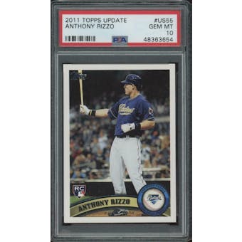 2011 Topps Update Anthony Rizzo PSA 10 card #US55
