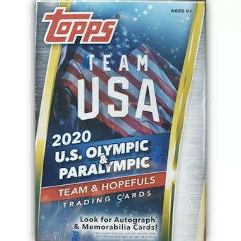 2021 Topps U.S. Olympic & Paralympic Team Hopefuls 5-Pack Blaster Box