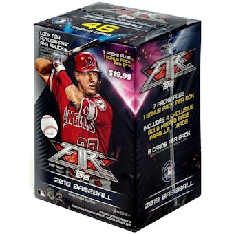 2019 Topps Fire Baseball 7-Pack Blaster Box