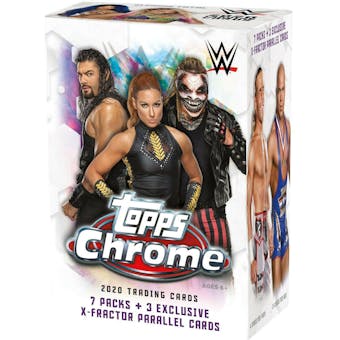 2020 Topps WWE Chrome Wrestling 7-Pack Blaster Box
