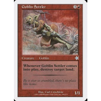 Magic the Gathering Starter 1999 Goblin Settler - SLIGHT PLAY (SP)