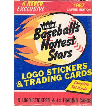 1987 Fleer Hottest Stars Baseball Factory Set (Tough Barry Bonds Card!)
