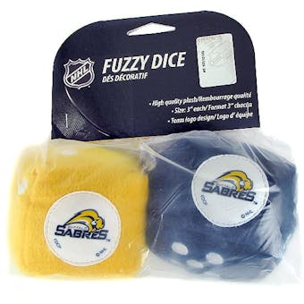 Fremont Die Buffalo Sabres Hockey Fuzzy Dice (Old logo)