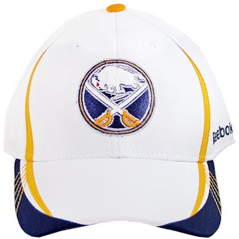 Buffalo Sabres Reebok White Sudden Death Flex Fit Hat (Adult L/XL)