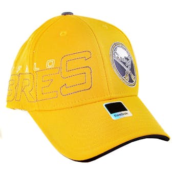 Buffalo Sabres Reebok Gold Second Season Player Flex Fit Hat (Adult L/XL)