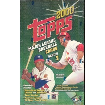 2000 Topps Series 2 Baseball Retail Box