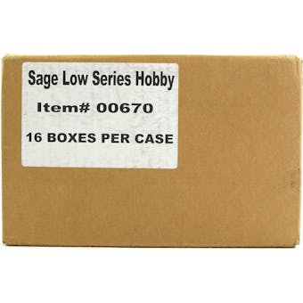 2019 Sage Hit Premier Draft Low Series Football Hobby 16-Box Case