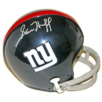 Sam Huff Autographed New York Giants Mini Helmet (Tristar COA)
