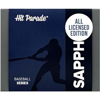 2024 Hit Parade Baseball Sapphire Edition Series 1 Hobby Box - All Licensed Edition