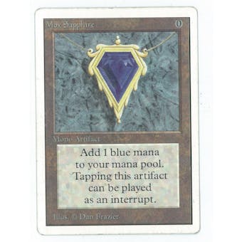 Magic the Gathering Unlimited Single Mox Sapphire - MODERATE / HEAVY PLAY (MP/HP)