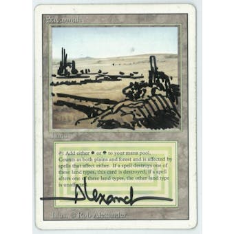 Magic the Gathering 3rd Ed (Revised) Single Savannah Artist Altered - MODERATE PLAY (MP)