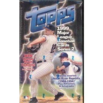 1999 Topps Series 2 Baseball 36 Pack Box
