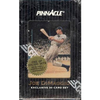 1993 Pinnacle Joe DiMaggio Exclusive 30 Card Baseball Factory Set (Box)