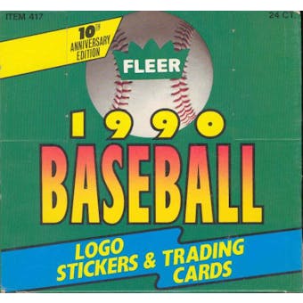 1990 Fleer Baseball Jumbo Box