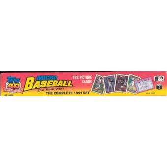 1991 Topps Micro Baseball Factory Set