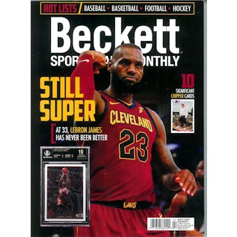 2018 Beckett Sports Card Monthly Price Guide (#395 February) (Lebron James)