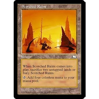 Magic the Gathering Weatherlight Single Scorched Ruins - SLIGHT PLAY (SP)