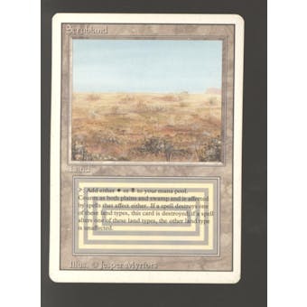 Magic the Gathering 3rd Ed Revised Scrubland MODERATELY PLAYED (MP)