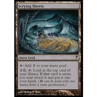 Magic the Gathering Coldsnap Single Scrying Sheets FOIL SLIGHT PLAY