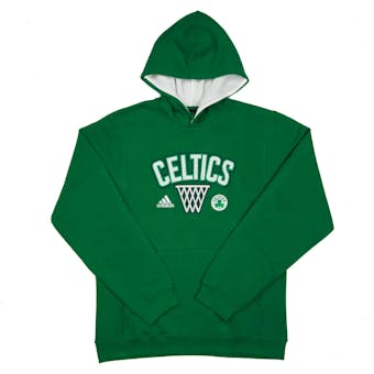 Boston Celtics Adidas Green Playbook Fleece Hoodie (Adult L)