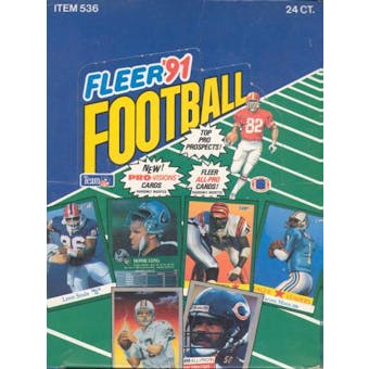 1991 Fleer Football Rack Box