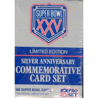 1991 Pro Set Super Bowl XXV Silver Anniversary Football Set