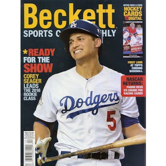 2016 Beckett Sports Card Monthly Price Guide (#373 April) (Corey Seager)