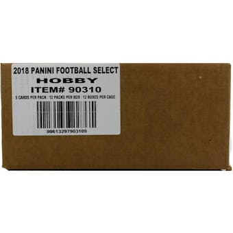 2017 Panini Select Football Hobby 12-Box Case