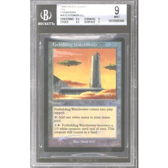 Magic the Gathering Urza's Legay Foil Forbidding Watchtower BGS 9 (9.5, 9, 8.5, 9)