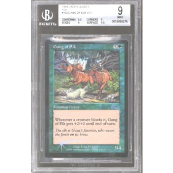 Magic the Gathering Urza's Legacy Foil Gang of Elk BGS 9 (9.5, 9, 9, 9.5)
