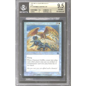 Magic the Gathering Mercadian Masques Foil Charmed Griffin BGS 9.5 (9.5, 9.5, 9, 9.5) GEM MINT