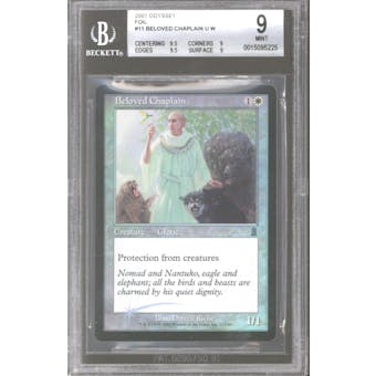 Magic the Gathering Odyssey Foil Beloved Chaplain BGS 9 (9.5, 9, 9.5, 9)