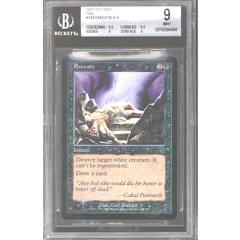 Magic the Gathering Odyssey Foil Execute BGS 9 (9.5, 8.5, 9, 9)