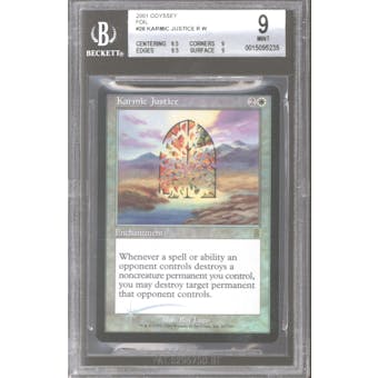 Magic the Gathering Odyssey Foil Karmic Justice BGS 9 (9.5, 9, 9.5, 9)