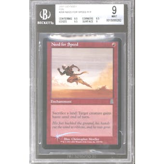 Magic the Gathering Odyssey Foil Need for Speed BGS 9 (9.5, 8.5, 9.5, 9)